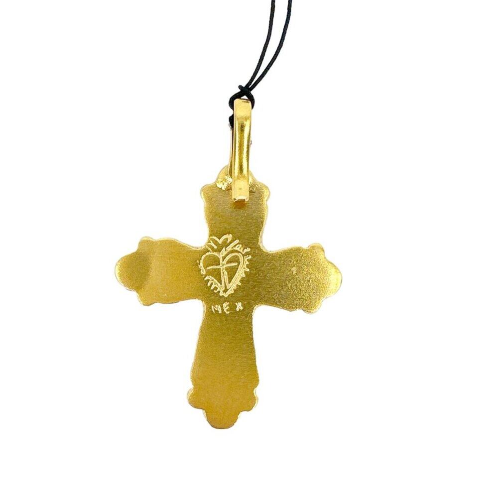VIRGINS SAINTS & ANGELS VSA Maria Cross Medallion in Gold - Picture 7 of 8